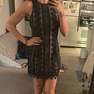 Black and nude dress